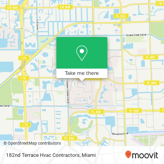 182nd Terrace Hvac Contractors map