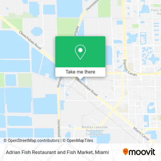 Mapa de Adrian Fish Restaurant and Fish Market
