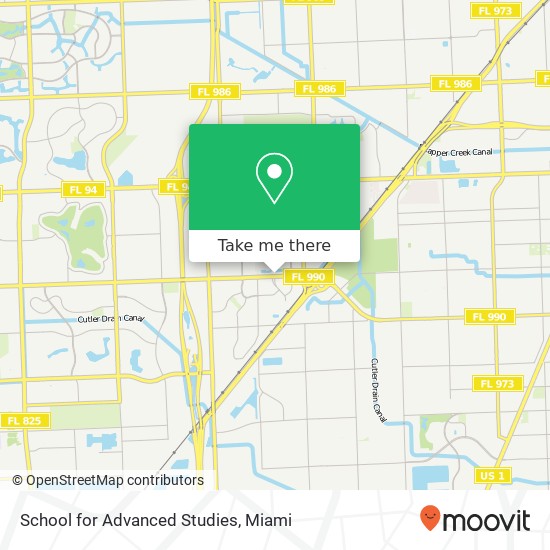 School for Advanced Studies map