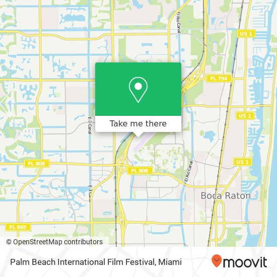 Palm Beach International Film Festival map