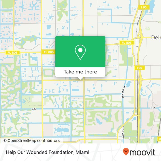 Help Our Wounded Foundation map