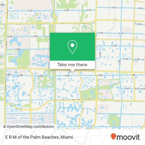 E R M of the Palm Beaches map