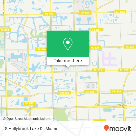 S Hollybrook Lake Dr map