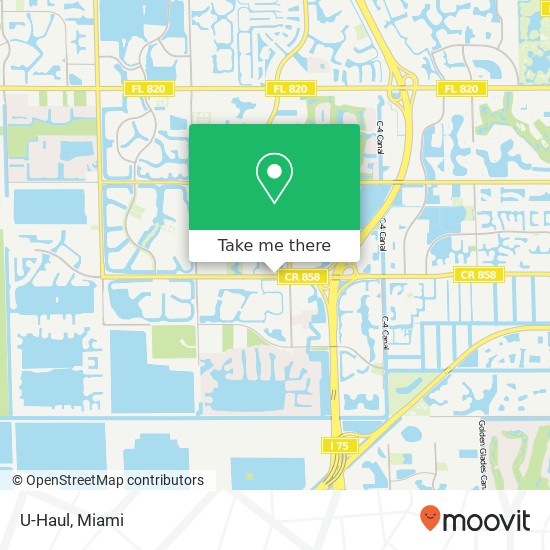 U-Haul map