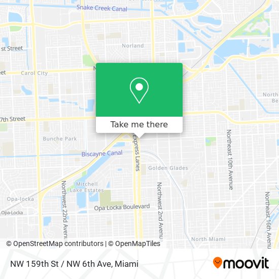 NW 159th St / NW 6th Ave map