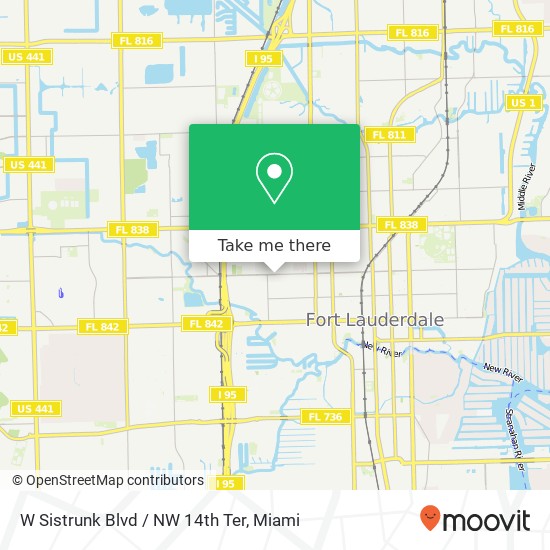 W Sistrunk Blvd / NW 14th Ter map
