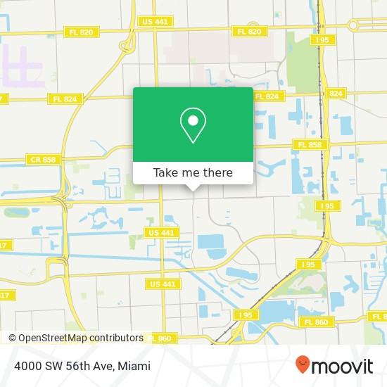 Mapa de 4000 SW 56th Ave