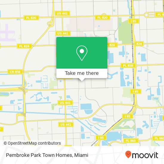 Pembroke Park Town Homes map