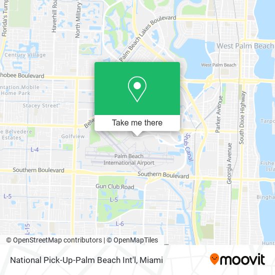 Mapa de National Pick-Up-Palm Beach Int'l