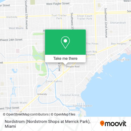 Mapa de Nordstrom (Nordstrom Shops at Merrick Park)