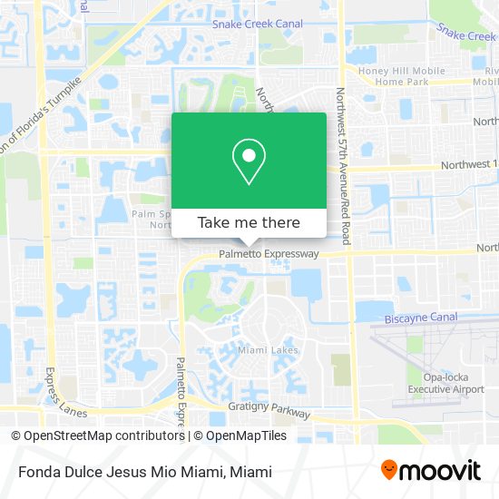 Fonda Dulce Jesus Mio Miami map