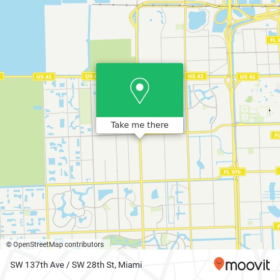 SW 137th Ave / SW 28th St map