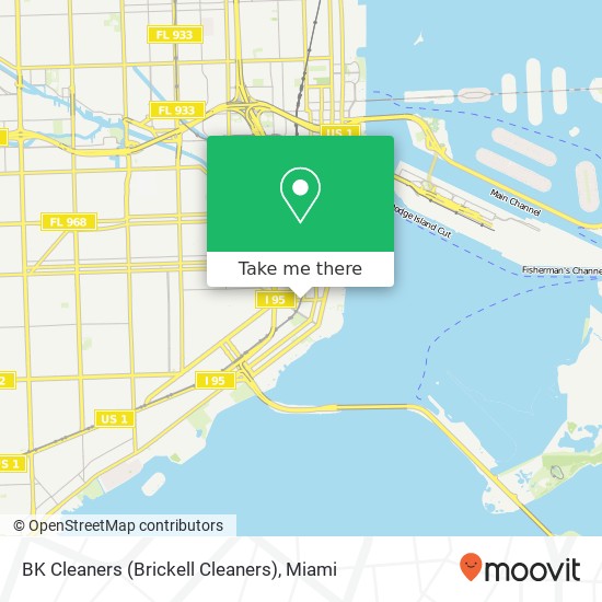 BK Cleaners (Brickell Cleaners) map