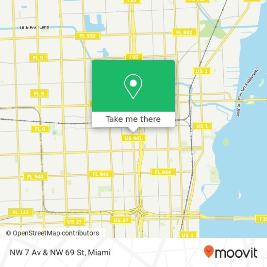 NW 7 Av & NW 69 St map