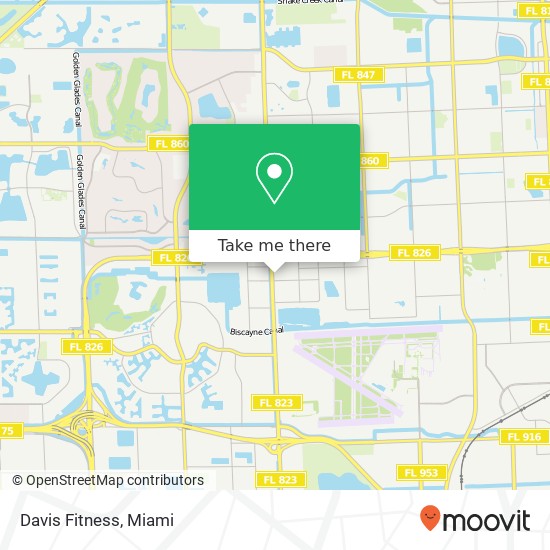 Davis Fitness map