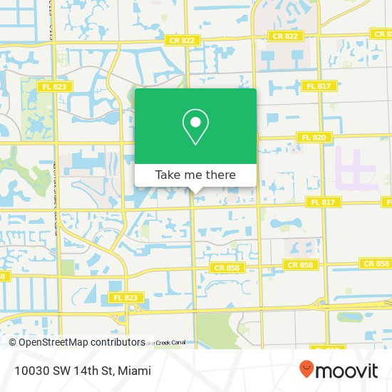 Mapa de 10030 SW 14th St