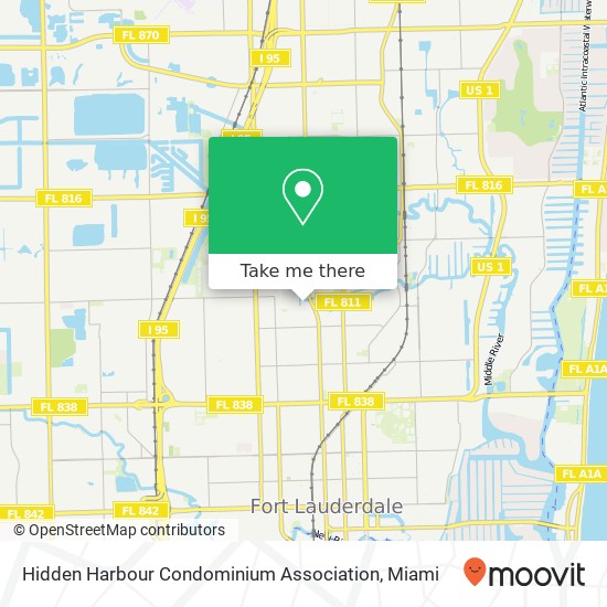 Mapa de Hidden Harbour Condominium Association