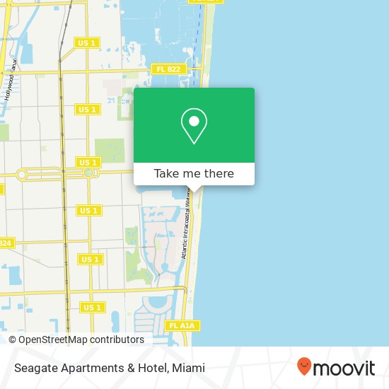 Mapa de Seagate Apartments & Hotel