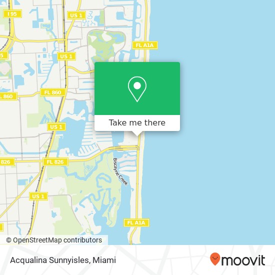 Acqualina Sunnyisles map