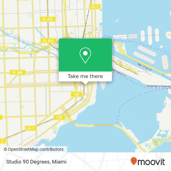 Studio 90 Degrees map