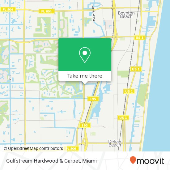 Mapa de Gulfstream Hardwood & Carpet