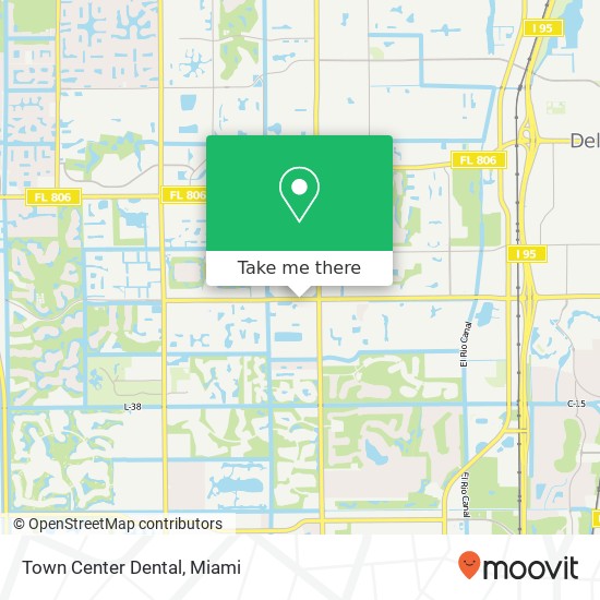 Town Center Dental map