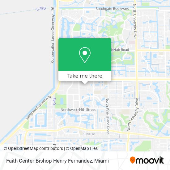 Faith Center Bishop Henry Fernandez map