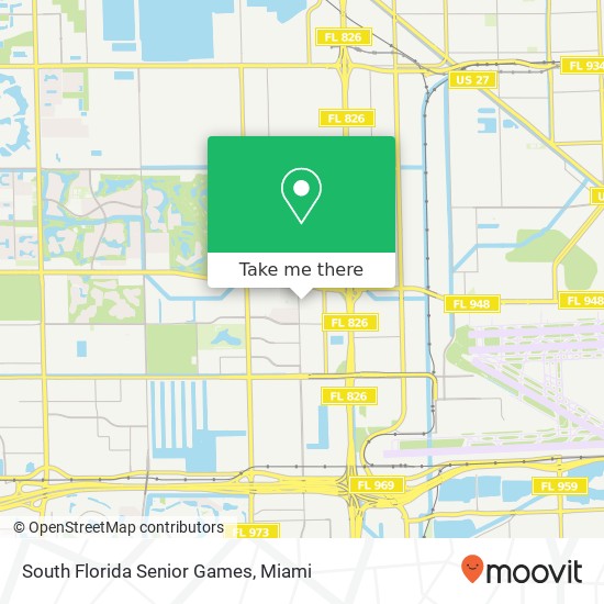 Mapa de South Florida Senior Games