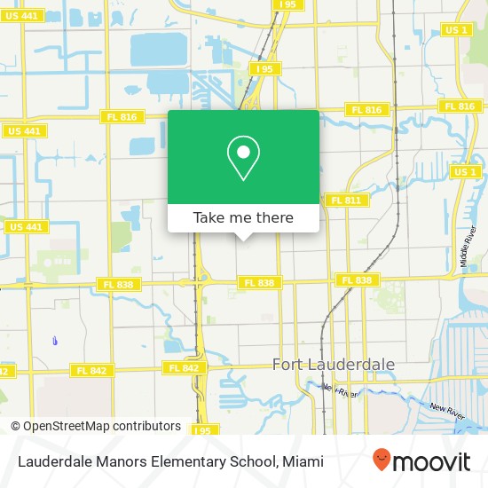 Lauderdale Manors Elementary School map