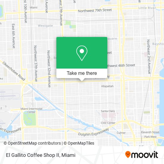 El Gallito Coffee Shop II map