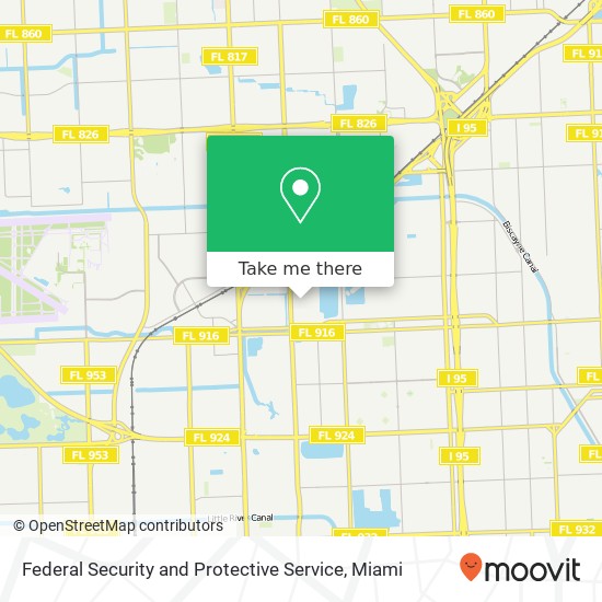 Federal Security and Protective Service map