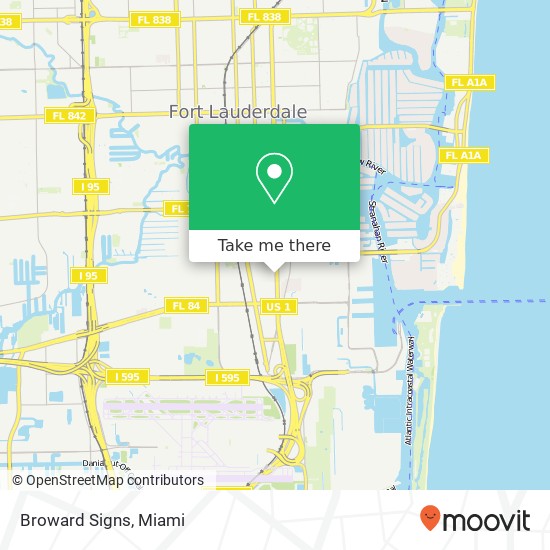 Broward Signs map