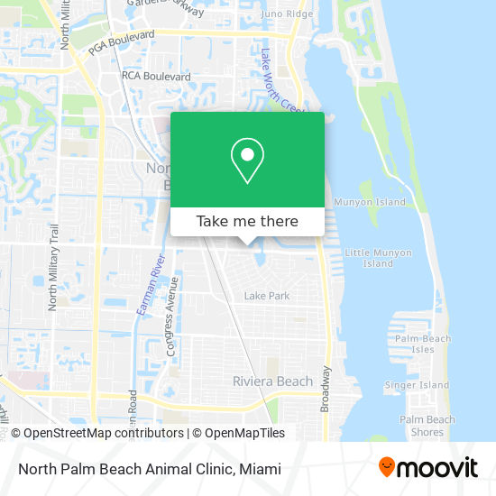 Mapa de North Palm Beach Animal Clinic