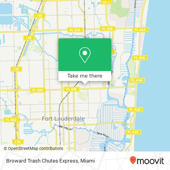 Broward Trash Chutes Express map