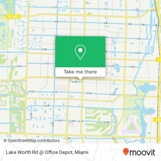 Lake Worth Rd @ Office Depot map