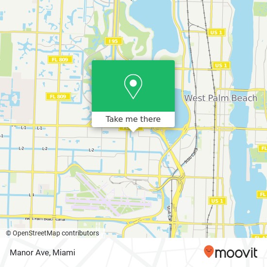 Mapa de Manor Ave