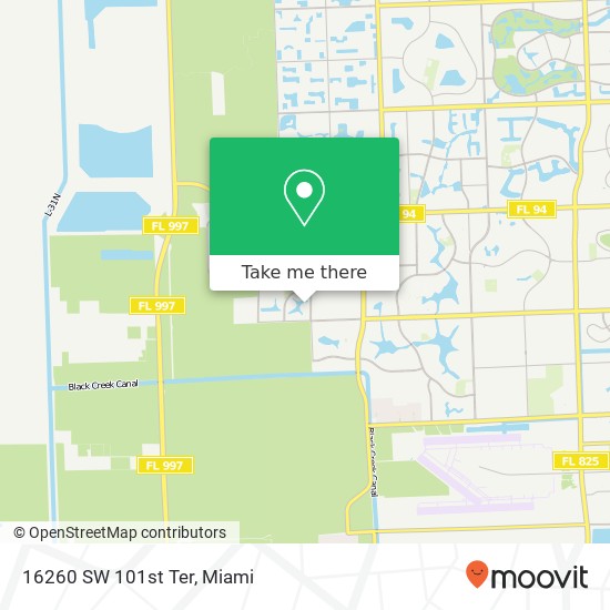 16260 SW 101st Ter map