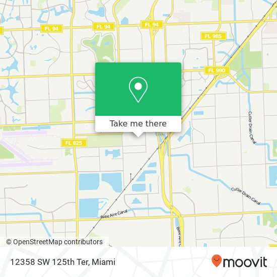 Mapa de 12358 SW 125th Ter