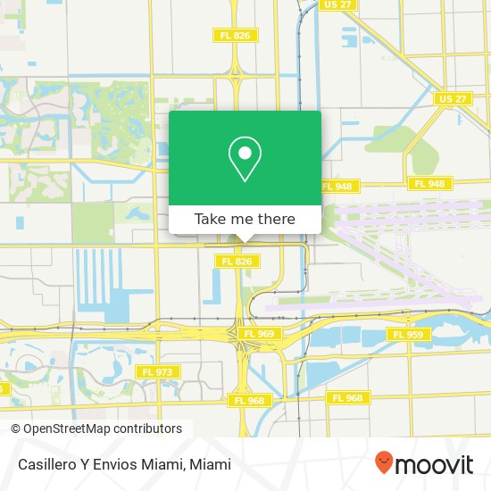 Casillero Y Envios Miami map