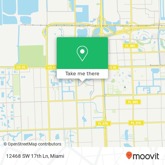 12468 SW 17th Ln map