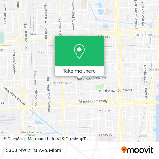 5300 NW 21st Ave map