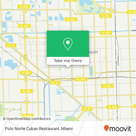 Mapa de Polo Norte Cuban Restaurant