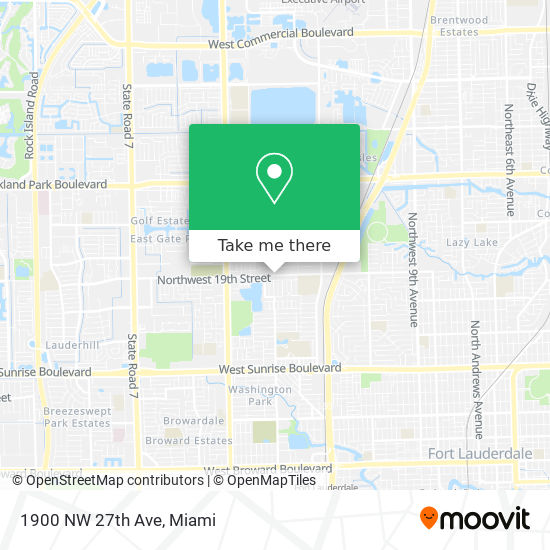 Mapa de 1900 NW 27th Ave