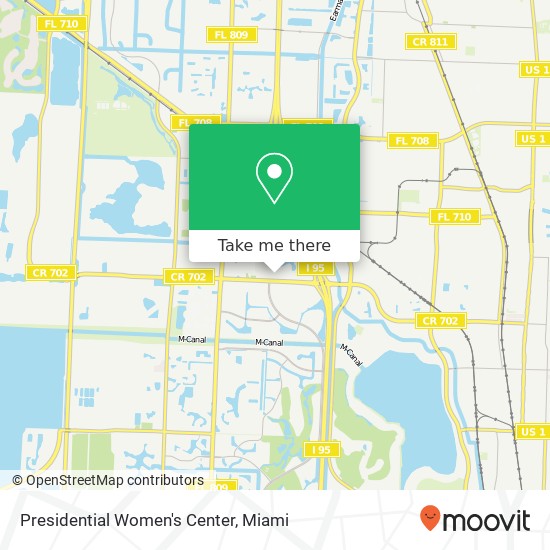 Presidential Women's Center map