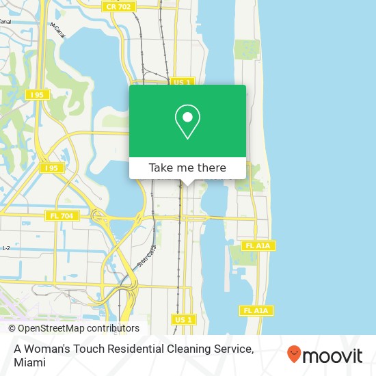 A Woman's Touch Residential Cleaning Service map