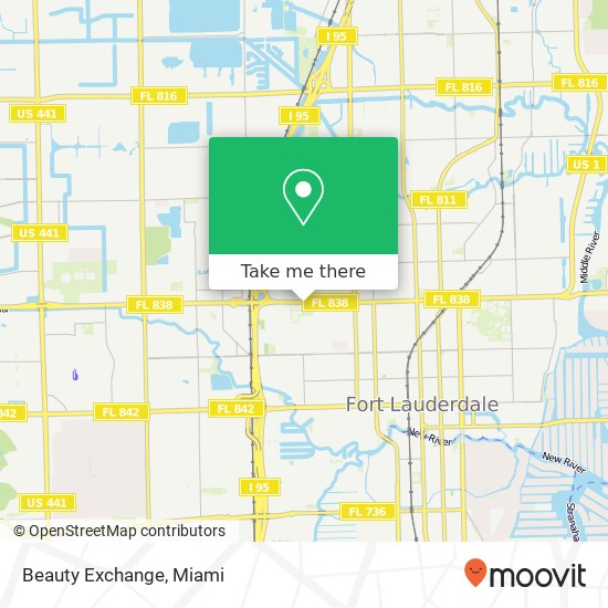 Beauty Exchange map