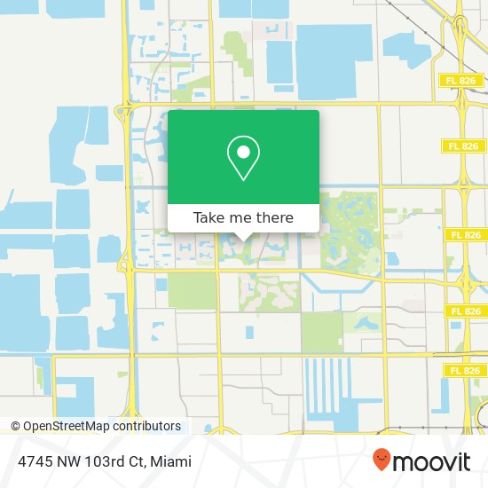 Mapa de 4745 NW 103rd Ct