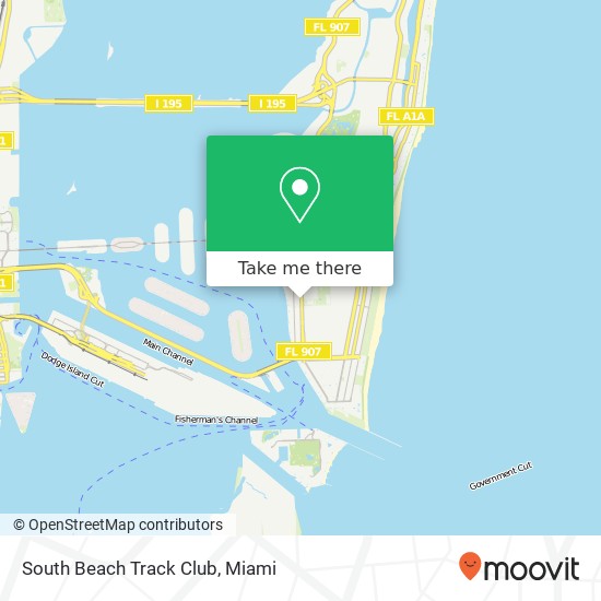 South Beach Track Club map