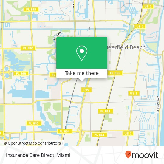 Mapa de Insurance Care Direct