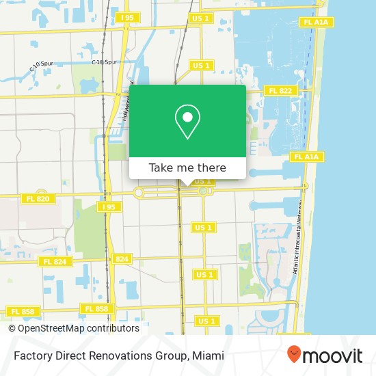 Mapa de Factory Direct Renovations Group